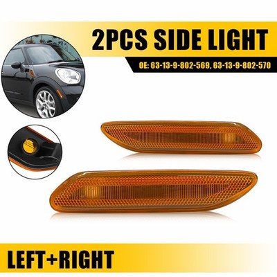 For 2011-16 MINI Cooper R60 R61 Countryman Amber Side Marker Light Housing EAW