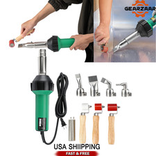Hot Air Plastic Welder 1600W PVC TPO Vinyl Heat Gun Torch 9 Accessories