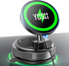 for Magsafe Car Mount Charger, 15W Magnetic Wireless Car Phone Holder