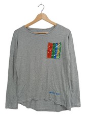 Pepe Jeans maglia manica lunga bambino grigio 164 con tasca paillettes