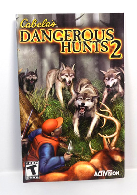 Cabela's Dangerous Hunts 2  Playstation PS2 Authentic Manual Only