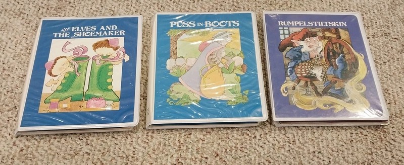 Classic Audio Cassette With Story Book Set, Lot Of 3. Troll Associates