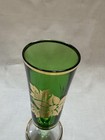 Three colorful vintage poinsettia Collins glasses with gold accent — photo 9