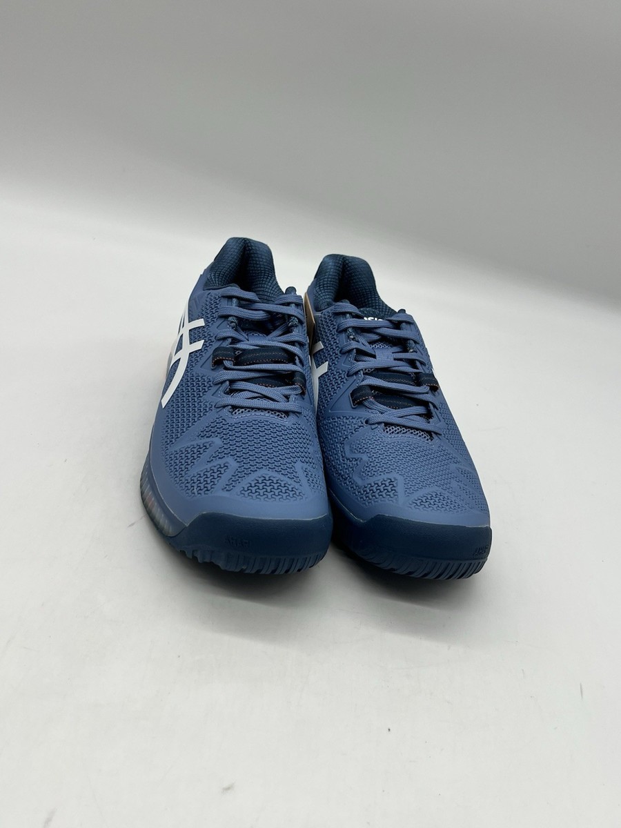 Asics Gel Resolution 8 Men's Size 8 Wide Dive Blue Tennis Sneakers