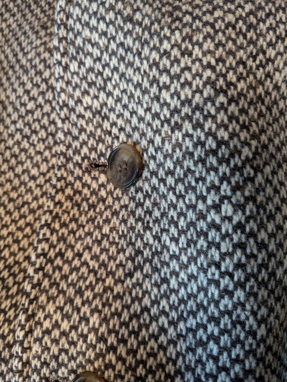 Yves Saint Laurent Vintage Belted Tweed Overcoat  thumbnail 12
