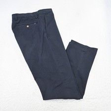 Polo Ralph Lauren Stretch Classic Fit Chino Pants Blue Flat Mens Size 32 x 32