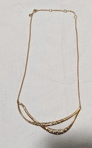 Authentic ALEXIS BITTAR Rose Gold Plated Miss Havisham Crystal Encrusted Twined Necklace