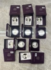 Lot Of 5 1986-S Proof American Silver Eagle 1oz Dollar Coins w/OGP & COA Bundle