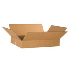 24x16x4 Flat Corrugated Boxes, Flat, 24L x 16W x 4H, Pack of 25 Shipping,