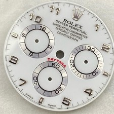 Rolex Rare 116519 16509 116520 DAYTONA WHITE ARABIC DIAL "BIG RED" LUMINOVA MINT