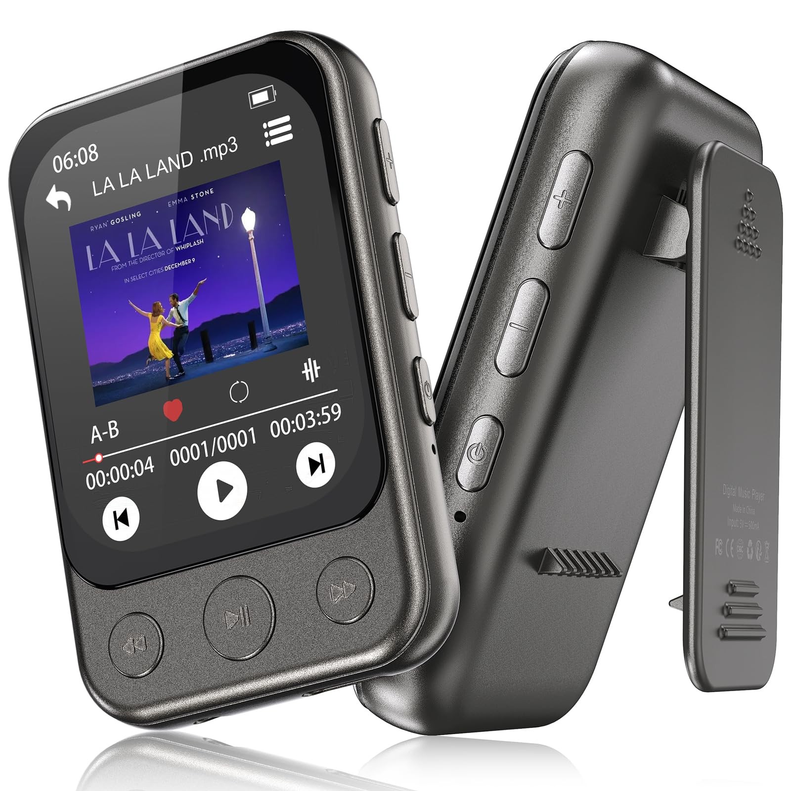 Lettore MP3 64GB Outdoor con Bluetooth 5.3 e Contapassi Integrato