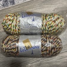 Lot of 2 VTG LA DIFFERANCE Multi Color Poly-Olefin Fiber MACRAME 150 Feet 6mm