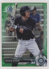 2017 Bowman Chrome Prospects Green Refractor 18/99 Braden Bishop #BCP211 a6i