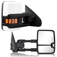 2014-2018 Silverado Sierra Power Heated Signal Towing Mirror White 8624 Compatib