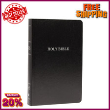 KJV Holy Bible: Gift and Award, Black Leather-Look, Red Letter, Comfort Print: K