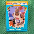 1990-91 Fleer All-Stars Michael Jordan #5 NBA All-Star Team Basketball Card