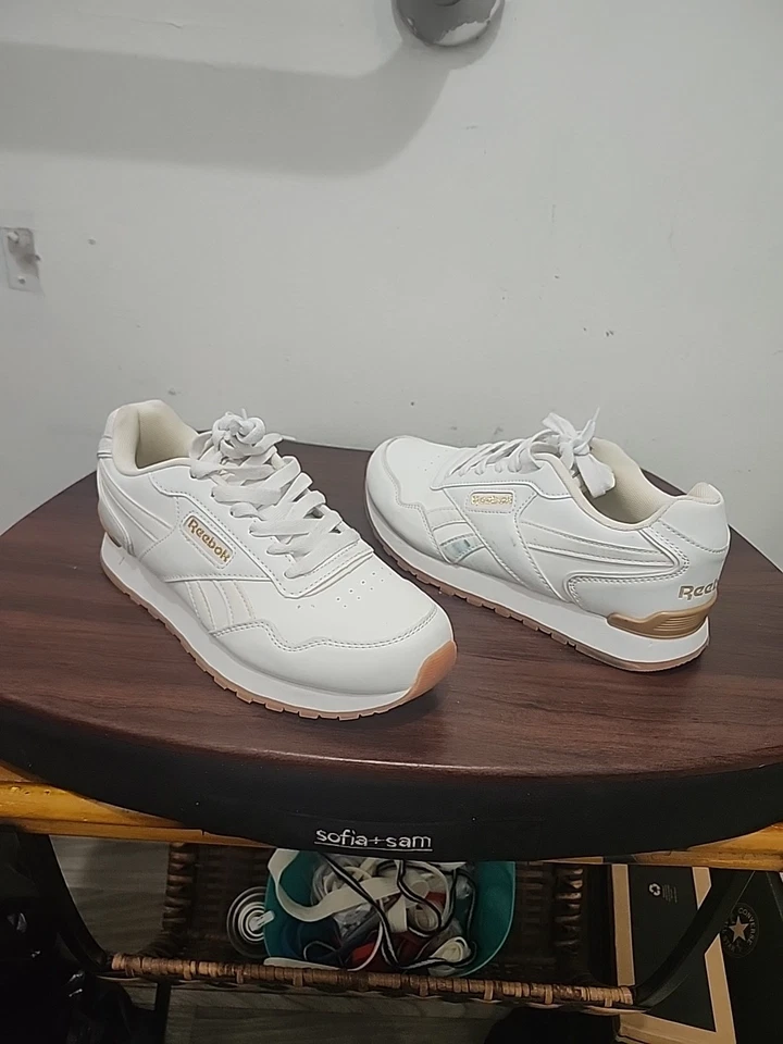 Женские туфли Reebok 7. 5 Glide облако белый теннис кроссовок 30115WWYT - Изображение 2 из 4