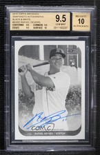 2018 Topps Archives Snapshots Black & White 16/25 Rafael Devers BGS 9.5 Auto uk2