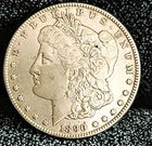 1890 CC Morgan Dollar AU+++ White Coin Full Feathers 100% Orig Carson City Coin