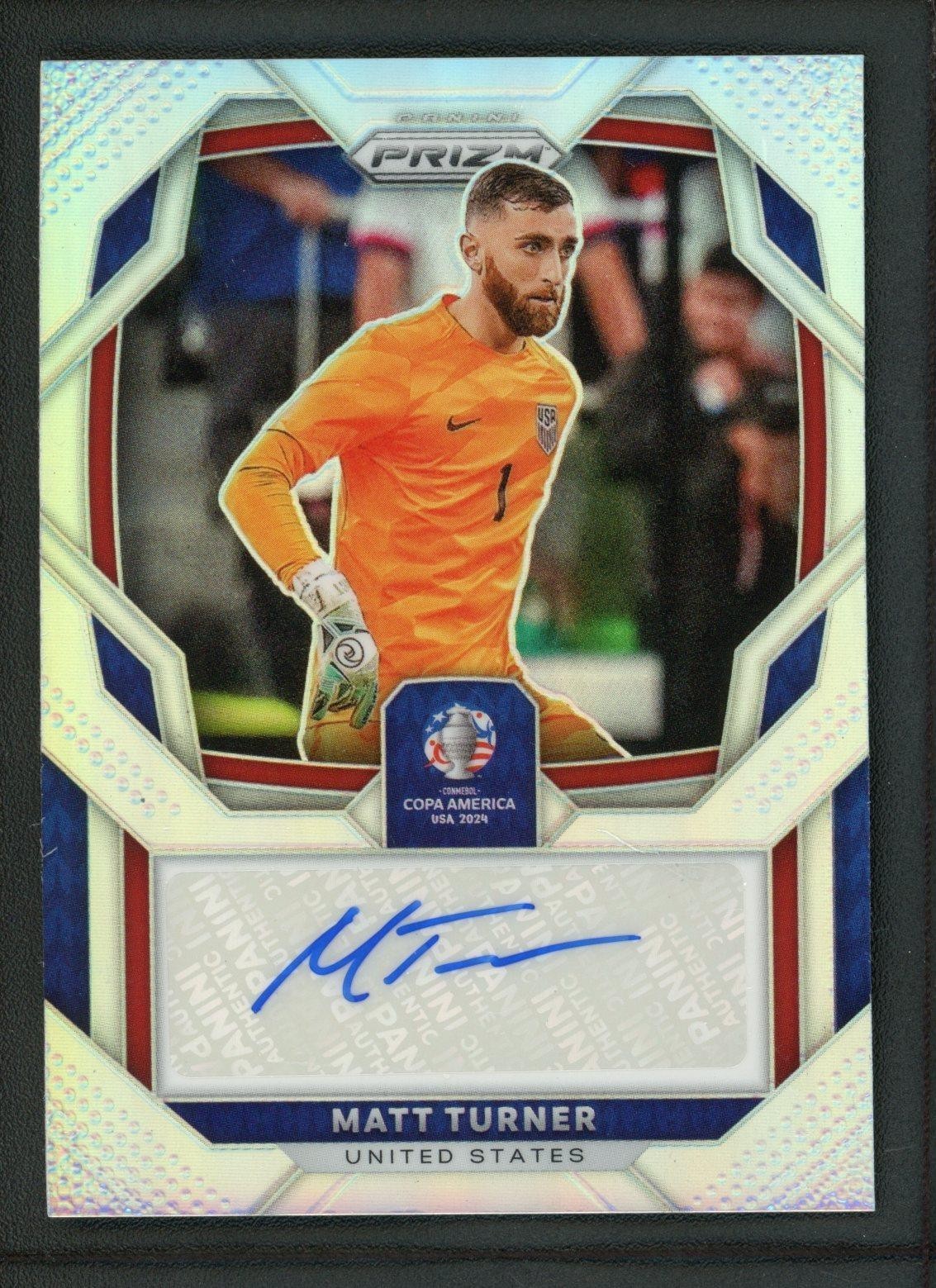 2024 MATT TURNER 32/99 AUTO PANINI PRIZM CONMEBOL COPA AMERICA 2024 SILVER