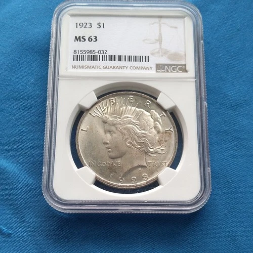 1923 NGC MS63 Peace Dollar Silver $1 Coin Philadelphia KM#150