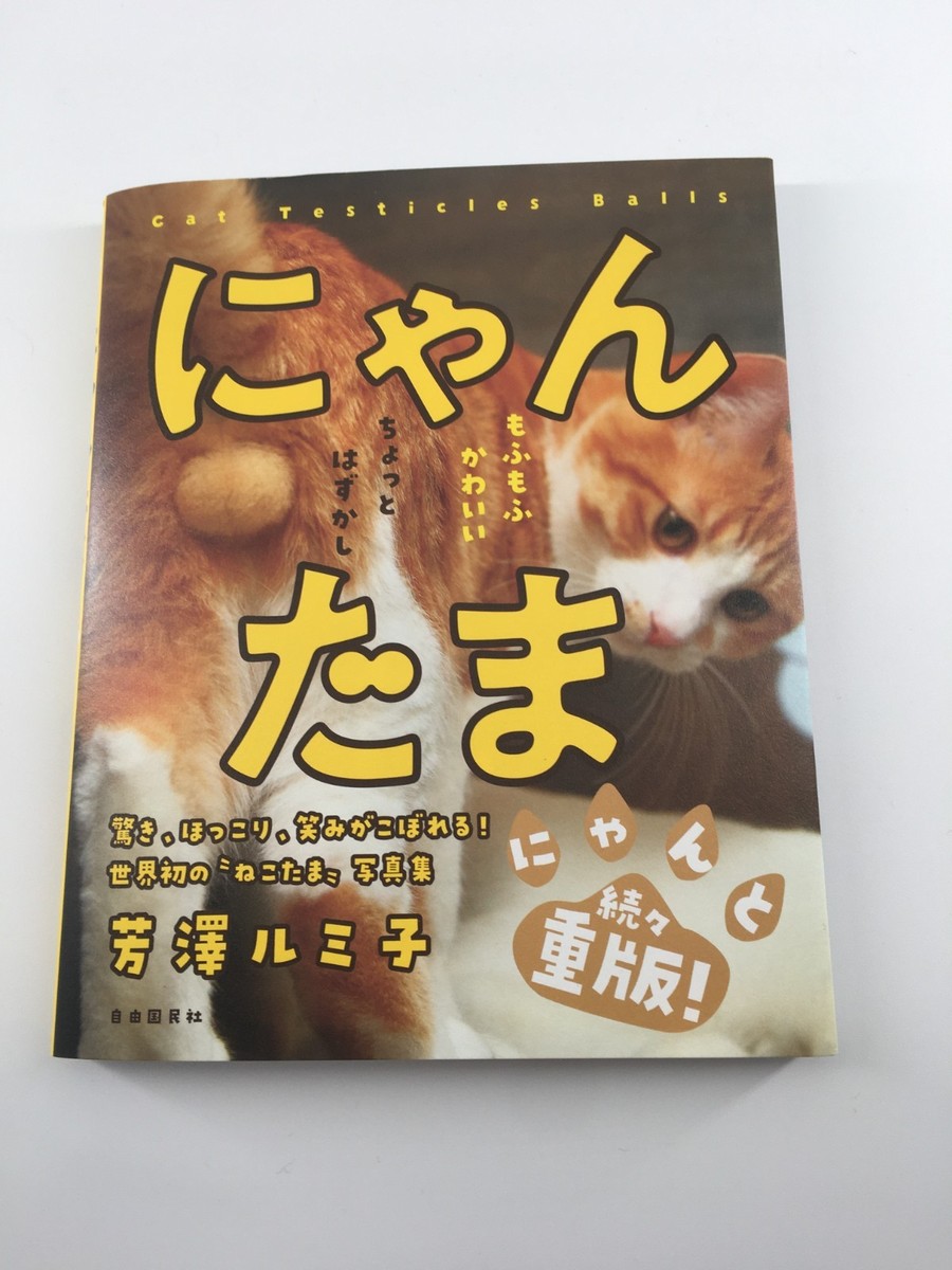 Japanese Photo BookPicture Book NYAN-TAMA Cat Testicles Male Cats
