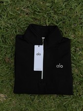 Black alo quarter zip jacket sweatshirt Size Small Ships Same/Next Day 