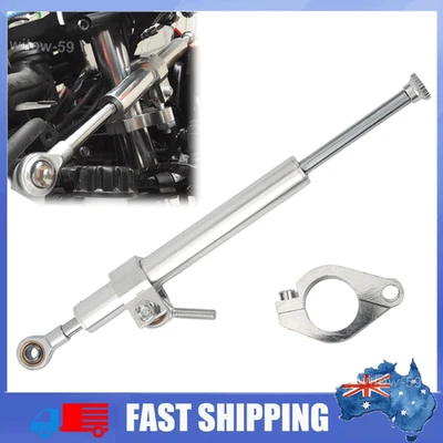 Universal 330mm Motorcycle Steering Damper Fork Stabilizer Motor Damper Aluminum - image 1 of 4