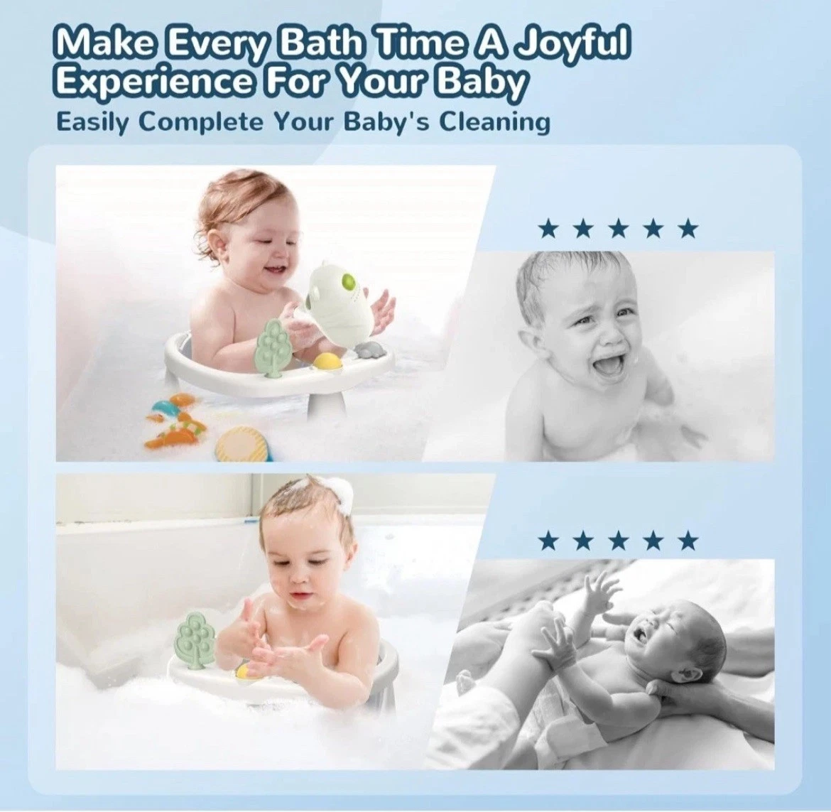 Baby Bath Seat: Infant Bath Seats for Babies Sitting Up - Toddler Bath Seat for