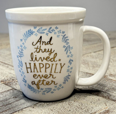 NATURAL LIFE And they lived HAPPILY ever after Coffee Cup Couples Mug Romance