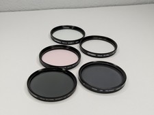 62mm Tiffen Set of 5: Circular Polarizer, Skylight, ND 0.6, Haze UV, UV Protect