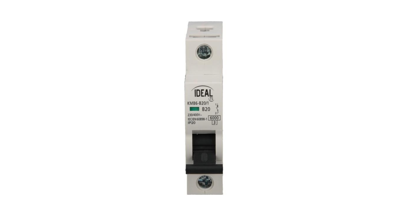 Overcurrent Switch 1P B 20A 6kA AC KMB6-B20/1 IDEAL TS 23142