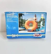 Vintage NOS 80’s Sevylor SUNKIST Sun Snow Tube Float 56" DURABLE Inflatable Pump