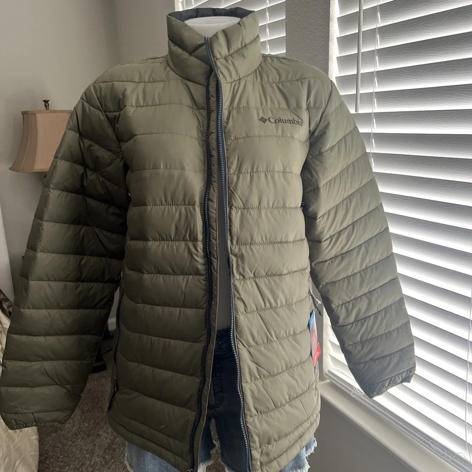 Columbia Men's Omni-Heat Thermal Reflective Jacket Size S Color Green