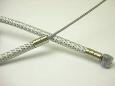 BIKE BICYCLE Brake Housing 60" + CABLE 68" Braided Silver NEW + 2 FREE CAPS