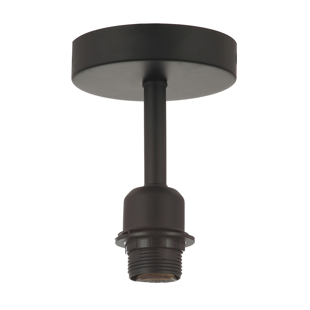 Traditional Matt Black Ceiling Light Fitting for Industrial Style Light Bulbs...