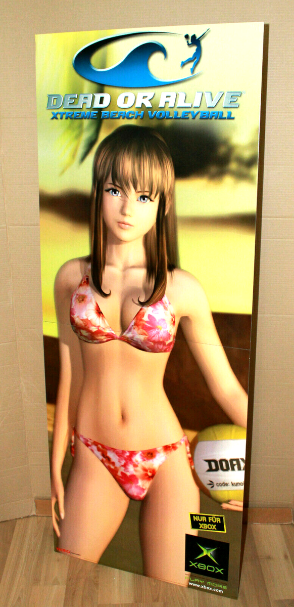 Vintage Dead or Alive Xtreme Beach Volleyball Game Store Standee