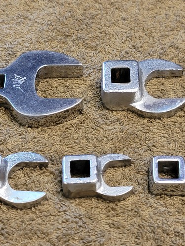 7 Snap-on FCO FC Crowfoot Open End Wrench Sae Set 3/8" Drive 1" 7/8 5/8 9/16 USA - Picture 10 of 17