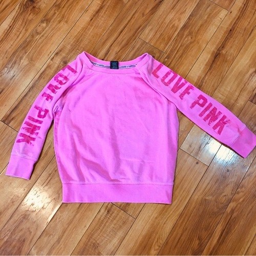 Victoria Secret Love Pink vintage style sweatshirt cozy athleisure small - Bild 2 von 4