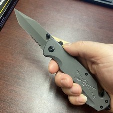 9" Tactical Quick Open Blade Heavy Duty Folding EDC Survival Pocket Knife Gift