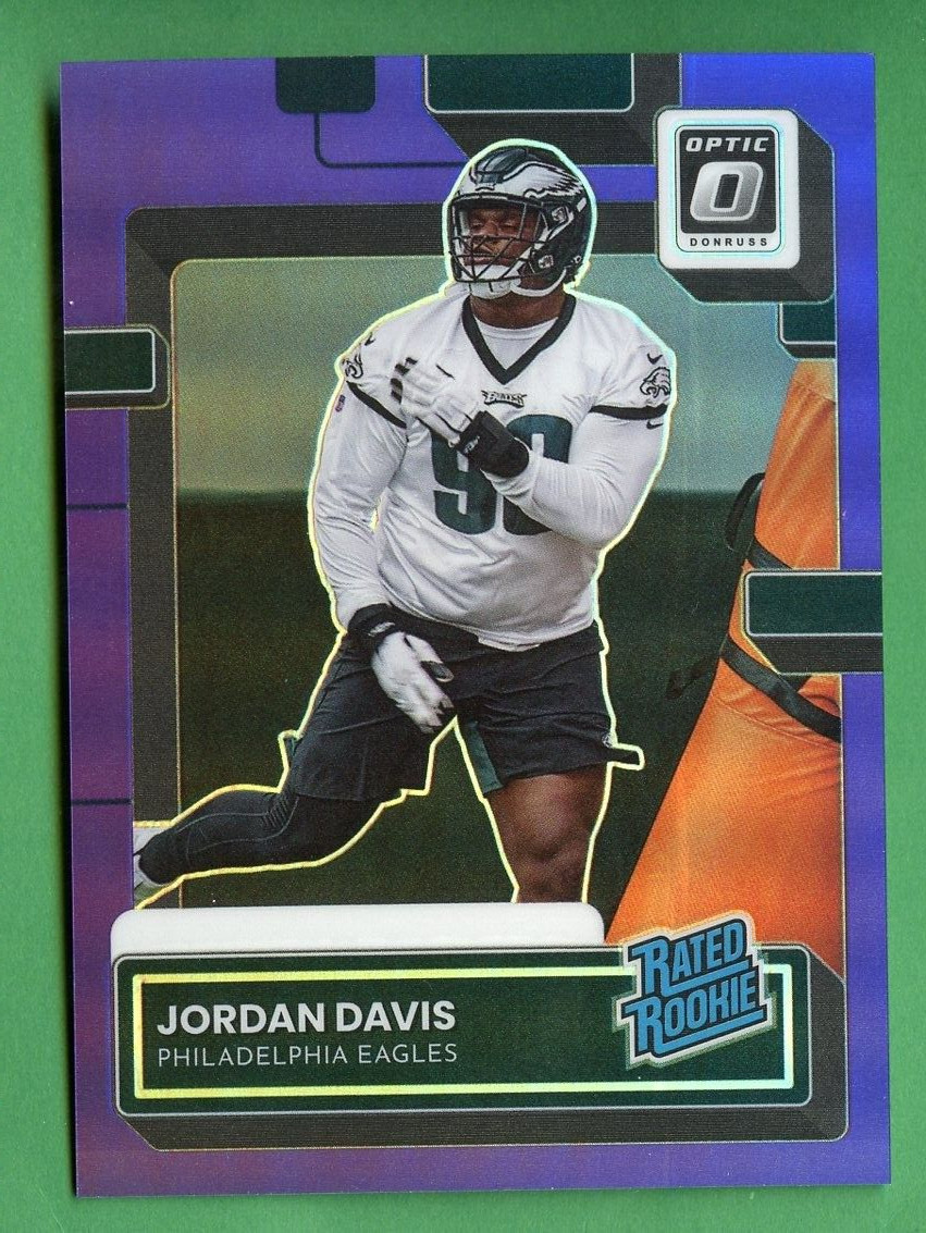 Jordan Davis Panini Donruss #P353 Optic Preview-Purple