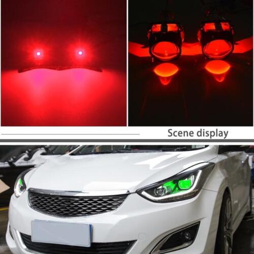 2X Car LED Devil Eye Demon Evil Eyes Red Fit Headlight Projector Lens Retrofit - Picture 6 of 9