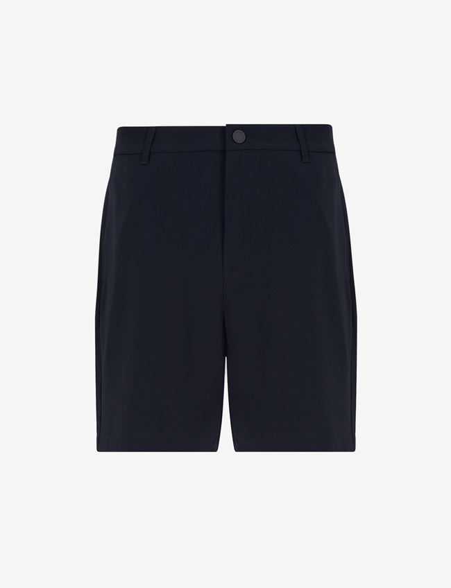 AX Мужские шорты-бермуды из саржи Armani Exchange из 9 полиэстера темно-синий 34 9490₽