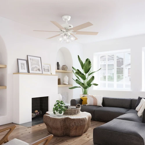 Hunter 52 inch Fonthill ENERGY STAR® HunterExpress Fresh White Ceiling Fan - Picture 4 of 19