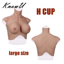 KnowU Silicone Breast Forms H Cup Oil-free For Transgender Drag Queen Large Size