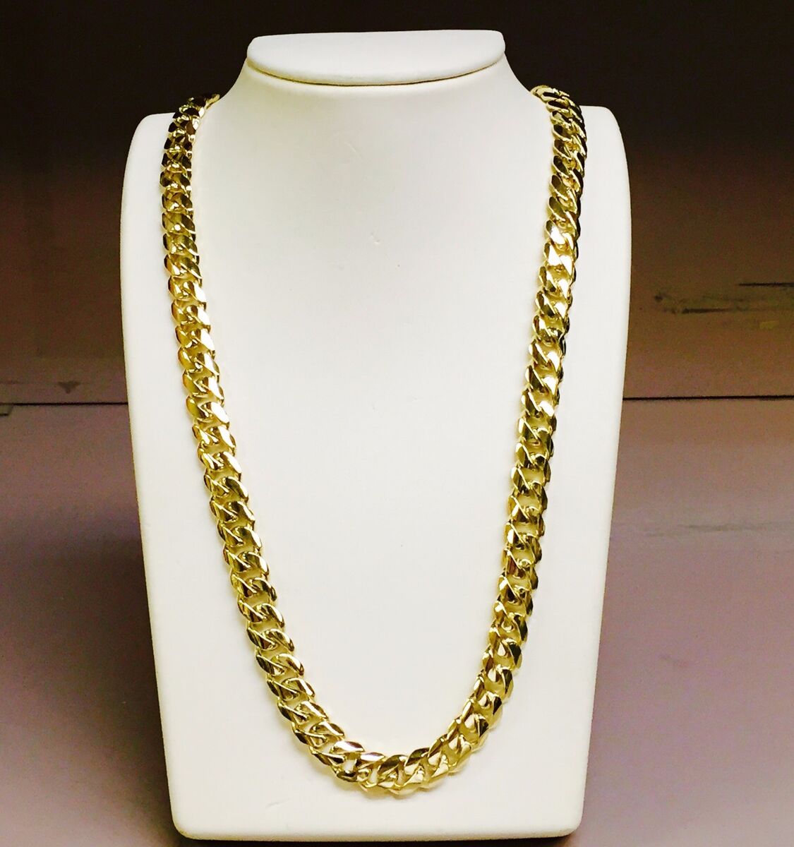 14k Solid Yellow Gold Miami Cuban Curb Link 22 14k Solid Yellow Gold Miami Cuban Curb Link 22