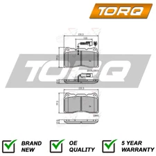Brake Pads Set Front Torq Fits Alfa Romeo 159 2005-2012 166 1998-2007