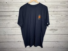 Adidas Mens Navy Blue Logo In Motion Tee Essentials Shirt Size XL X-Large NWT