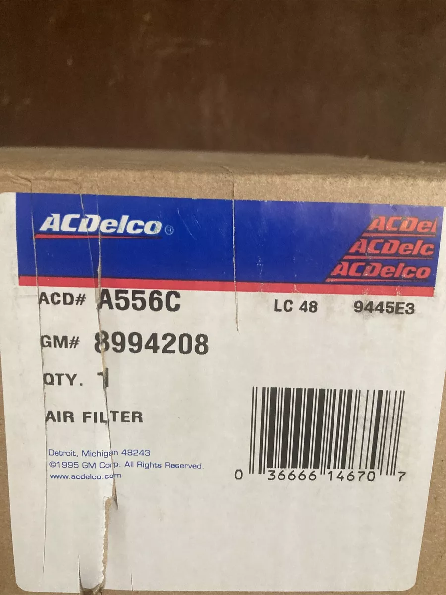 NOS ACDelco A556C Air Filter GM 8994208 Crosses To Ford DOHZ-9061 
