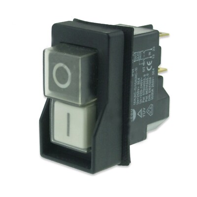 KJD17 PIZZAGRUPPE TEIGROLLER MASCHINE RM42A START STOP ELEKTRISCHER SCHALTER 45x22mm 